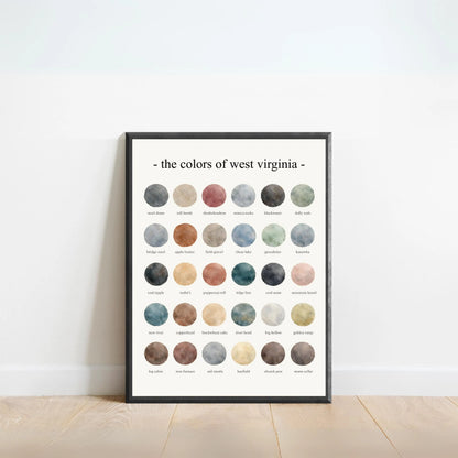 The Colors of West Virginia - Watercolor Print