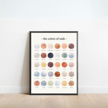 The Colors of Utah - Watercolor Print