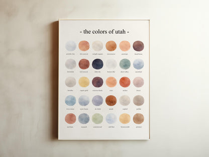 The Colors of Utah - Watercolor Print