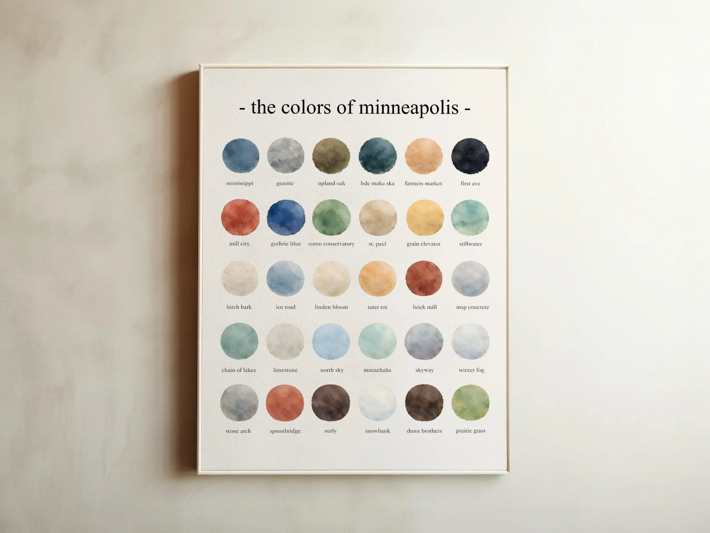 The Colors of Minneapolis – Watercolor