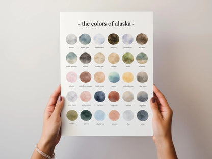 The Colors of Alaska - Watercolor Print