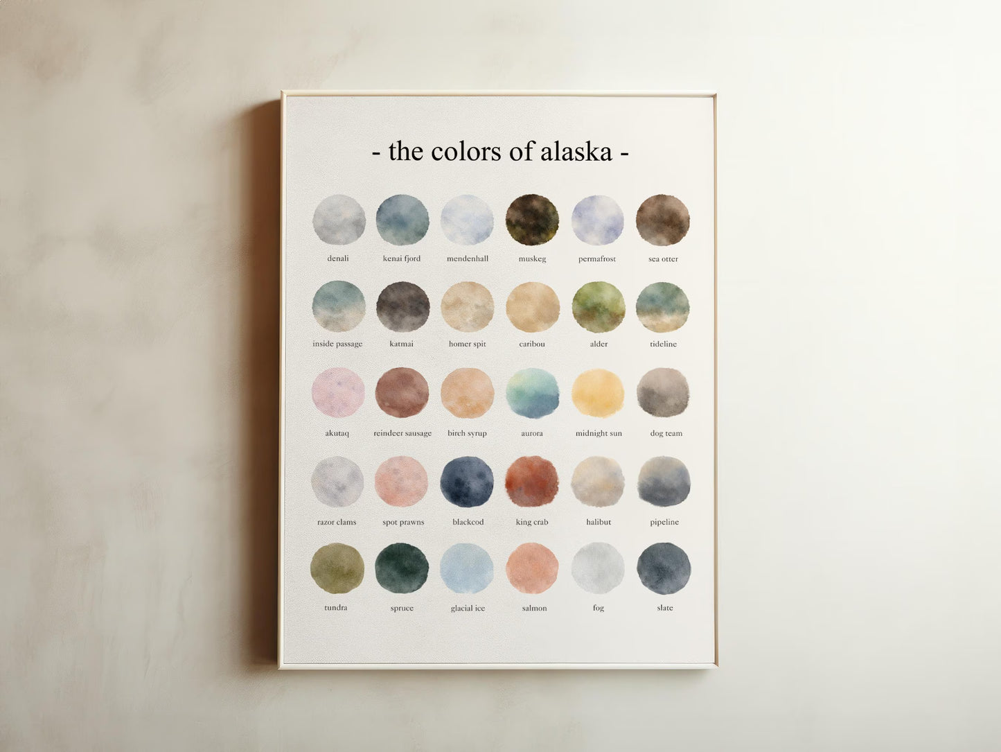 The Colors of Alaska - Watercolor Print