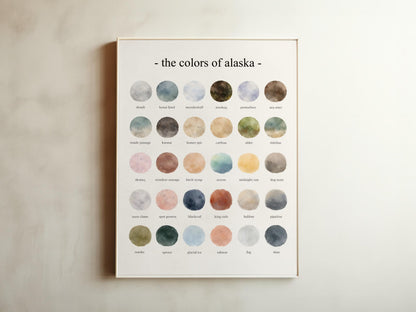 The Colors of Alaska - Watercolor Print