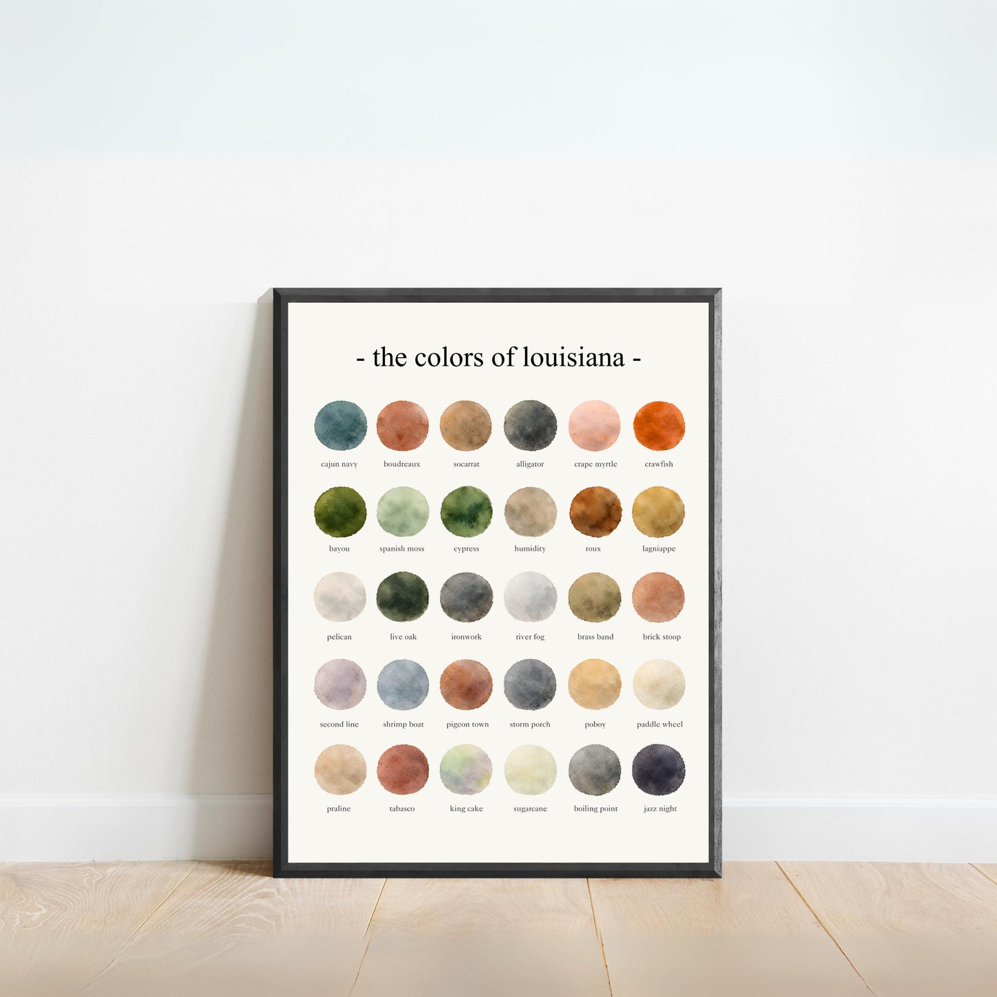 The Colors of Louisiana - Watercolor Print
