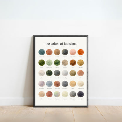 The Colors of Louisiana - Watercolor Print