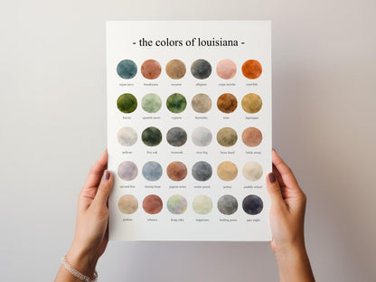 The Colors of Louisiana - Watercolor Print