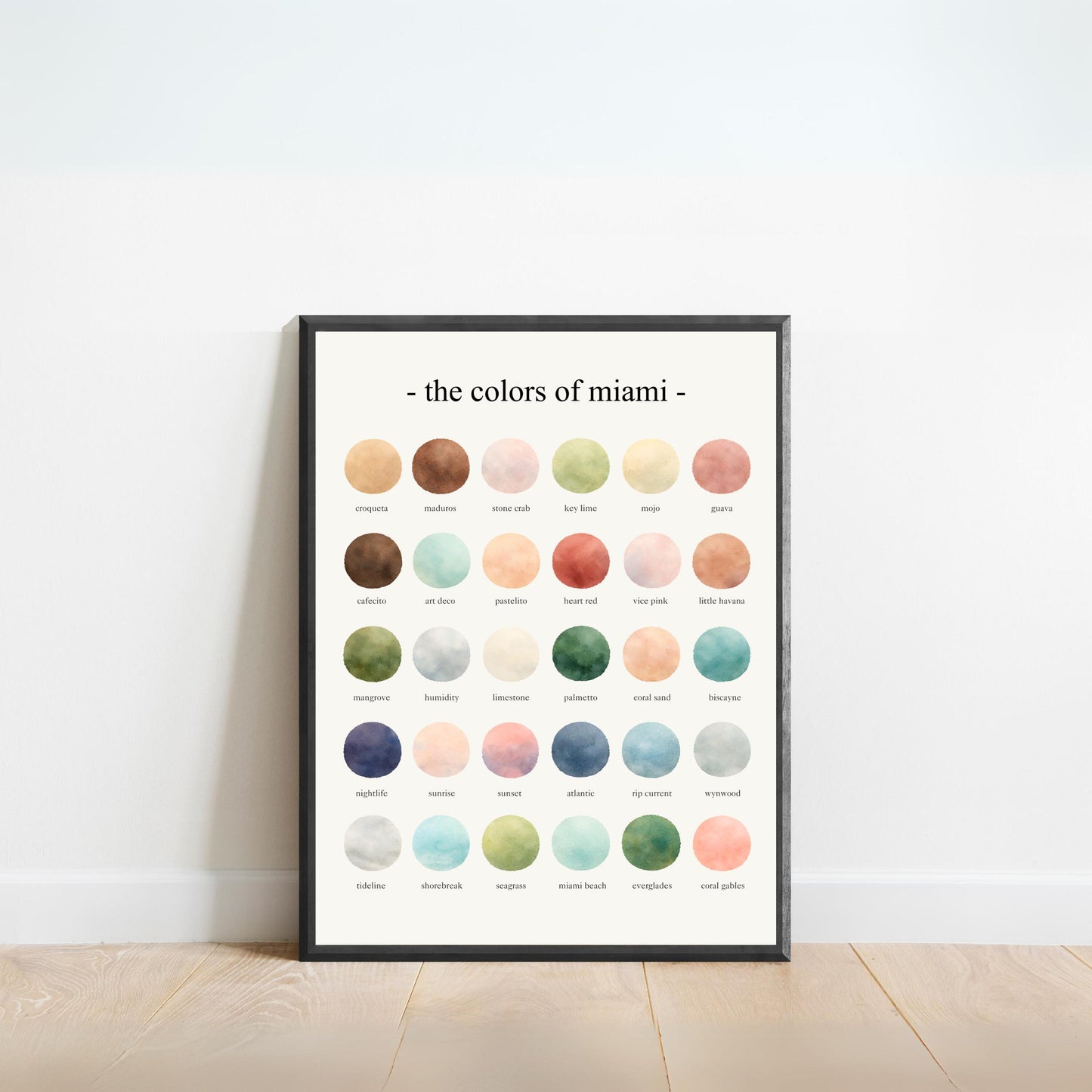 The Colors of Miami – Watercolor