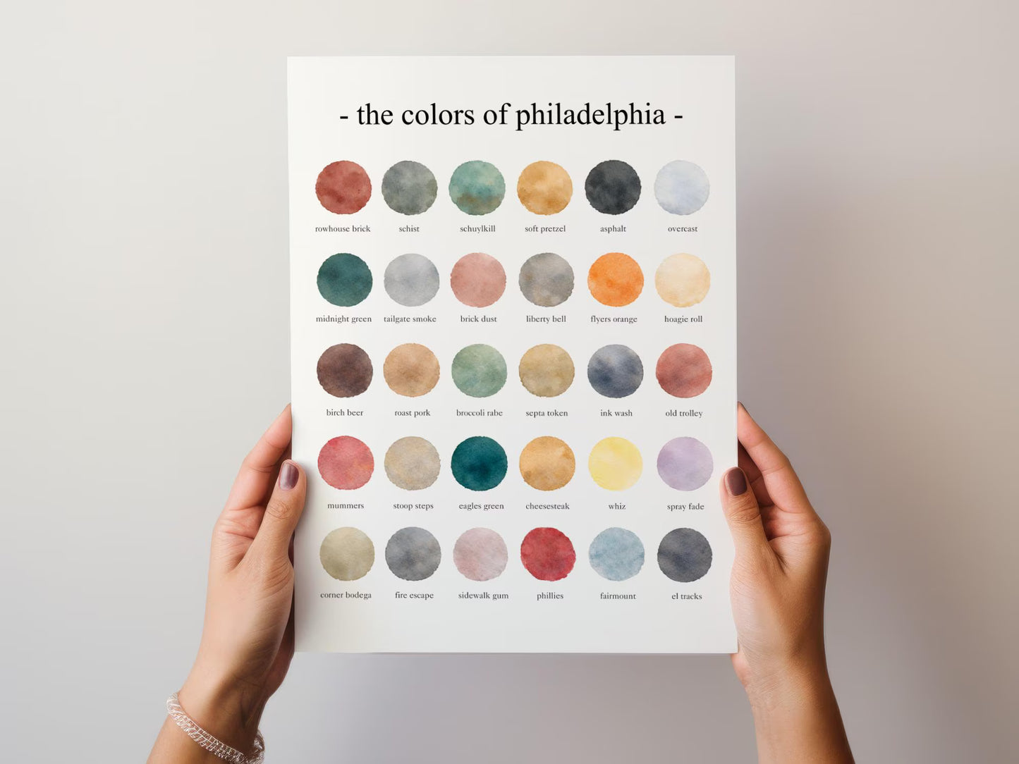 The Colors of Philadelphia  – Watercolor
