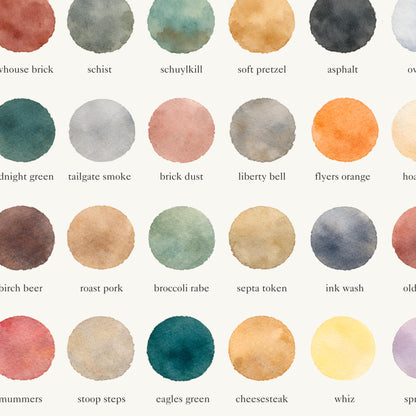 The Colors of Philadelphia  – Watercolor