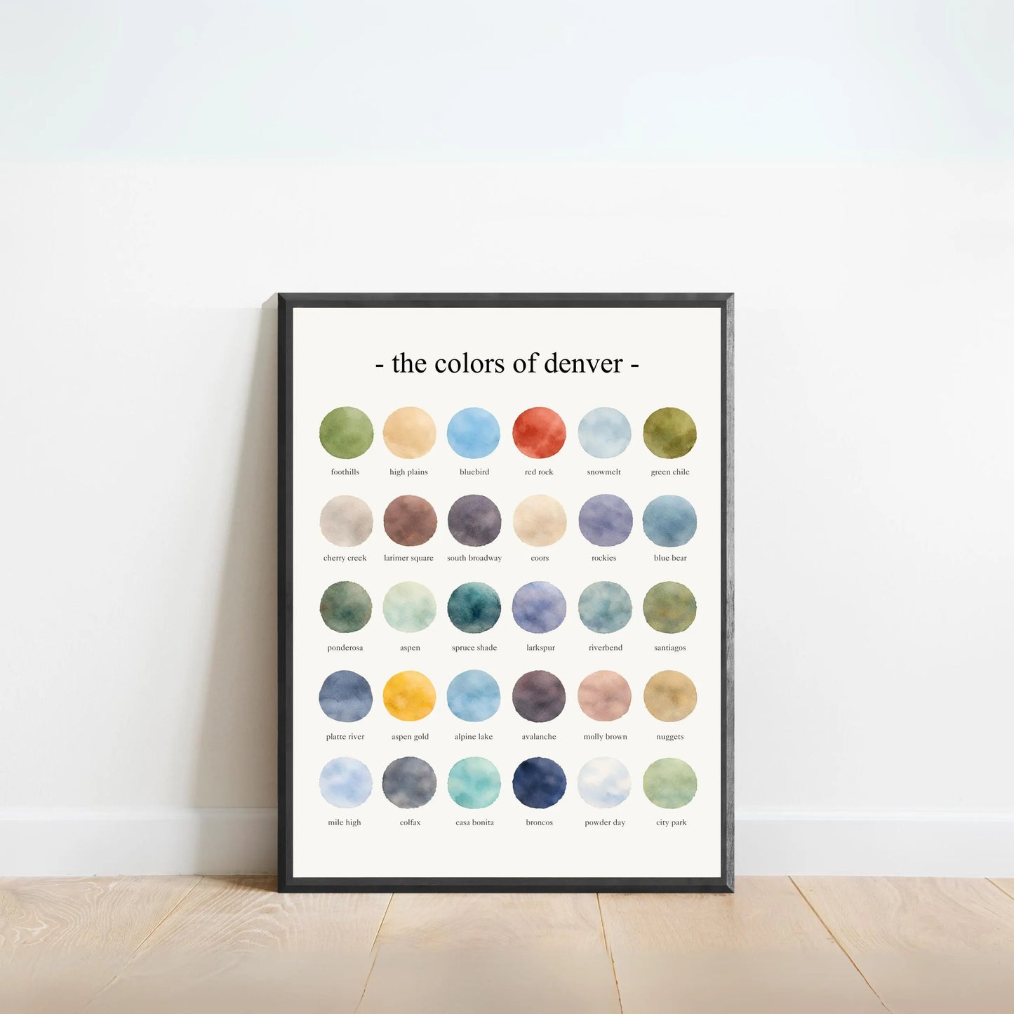 The Colors of Denver – Watercolor