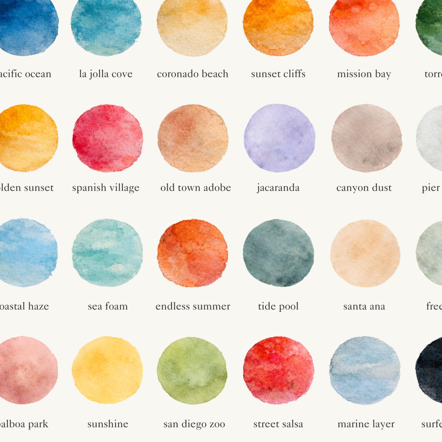 The Colors of San Diego – Watercolor