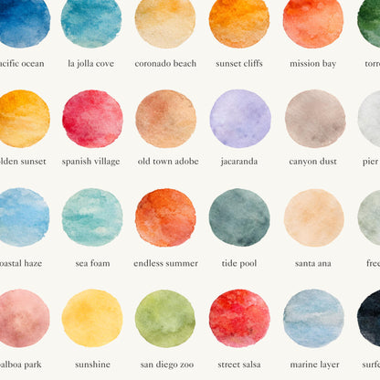 The Colors of San Diego – Watercolor