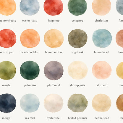The Colors of South Carolina - Watercolor Print