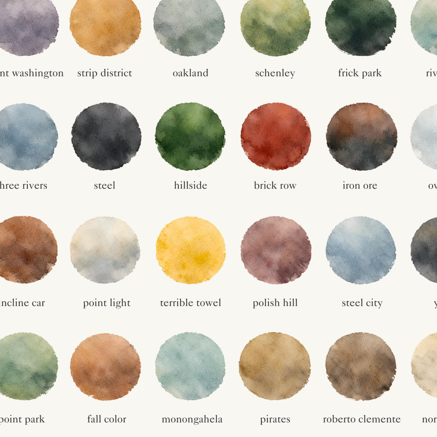 The Colors of Pittsburgh – Watercolor