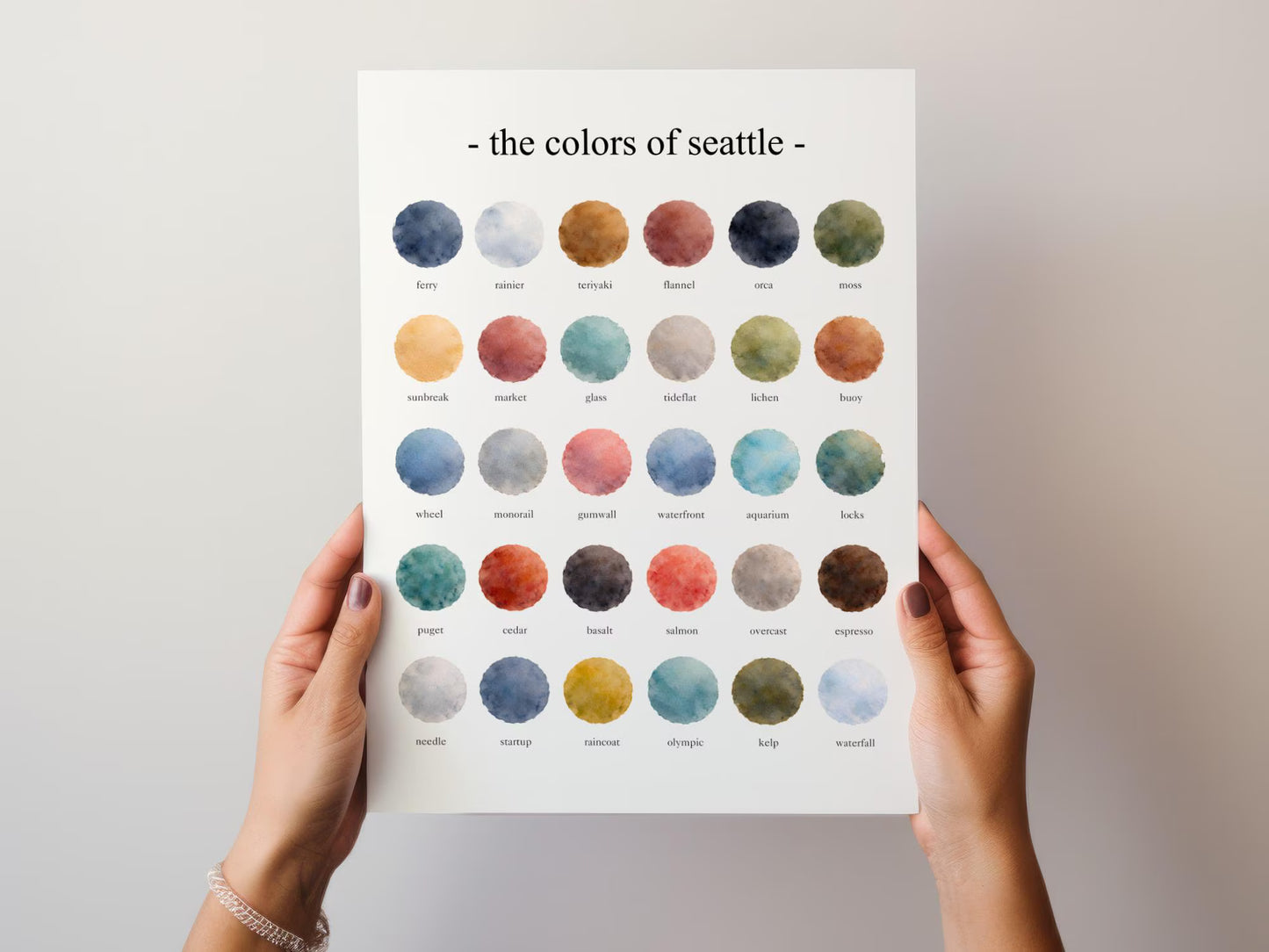 The Colors of Seattle – Watercolor