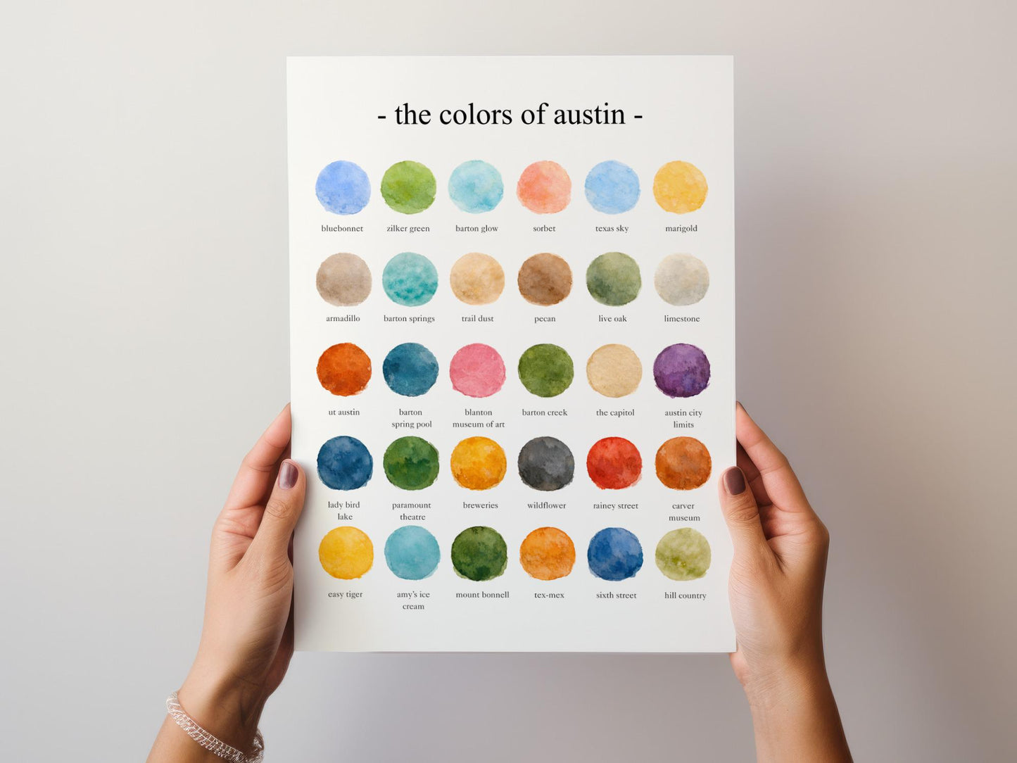 The Colors of Austin  – Watercolor