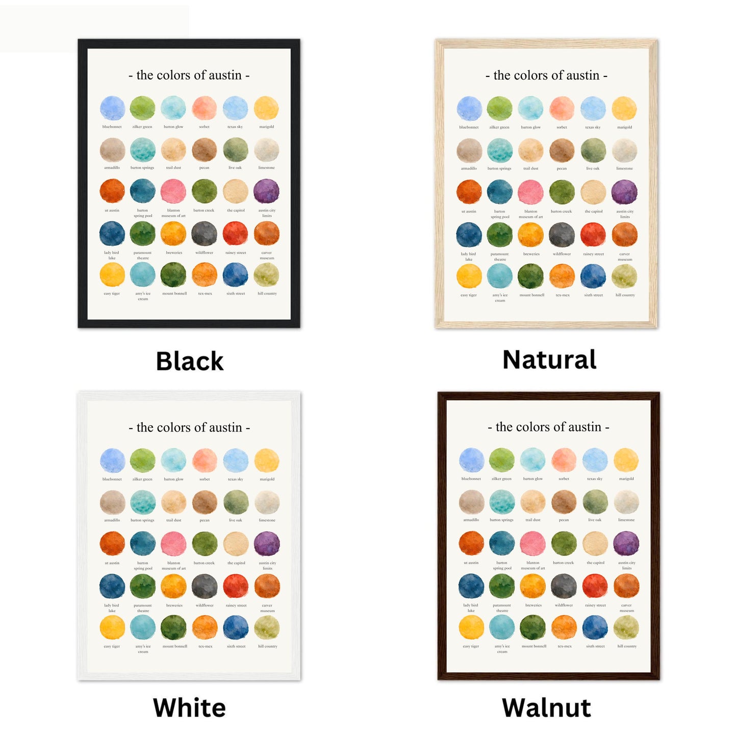 The Colors of Austin  – Watercolor
