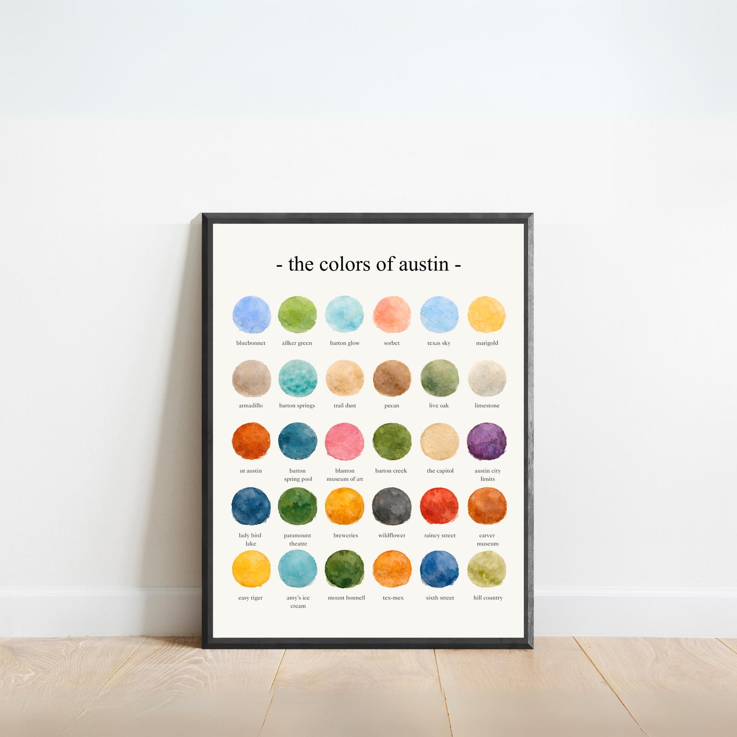 The Colors of Austin  – Watercolor