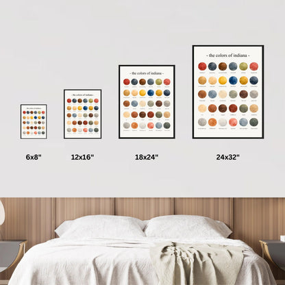 The Colors of Indiana - Watercolor Print