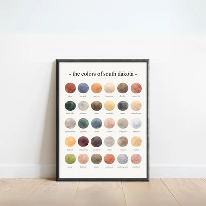 The Colors of South Dakota - Watercolor Print