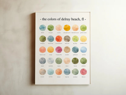 The Colors of Delray Beach, FL – Watercolor