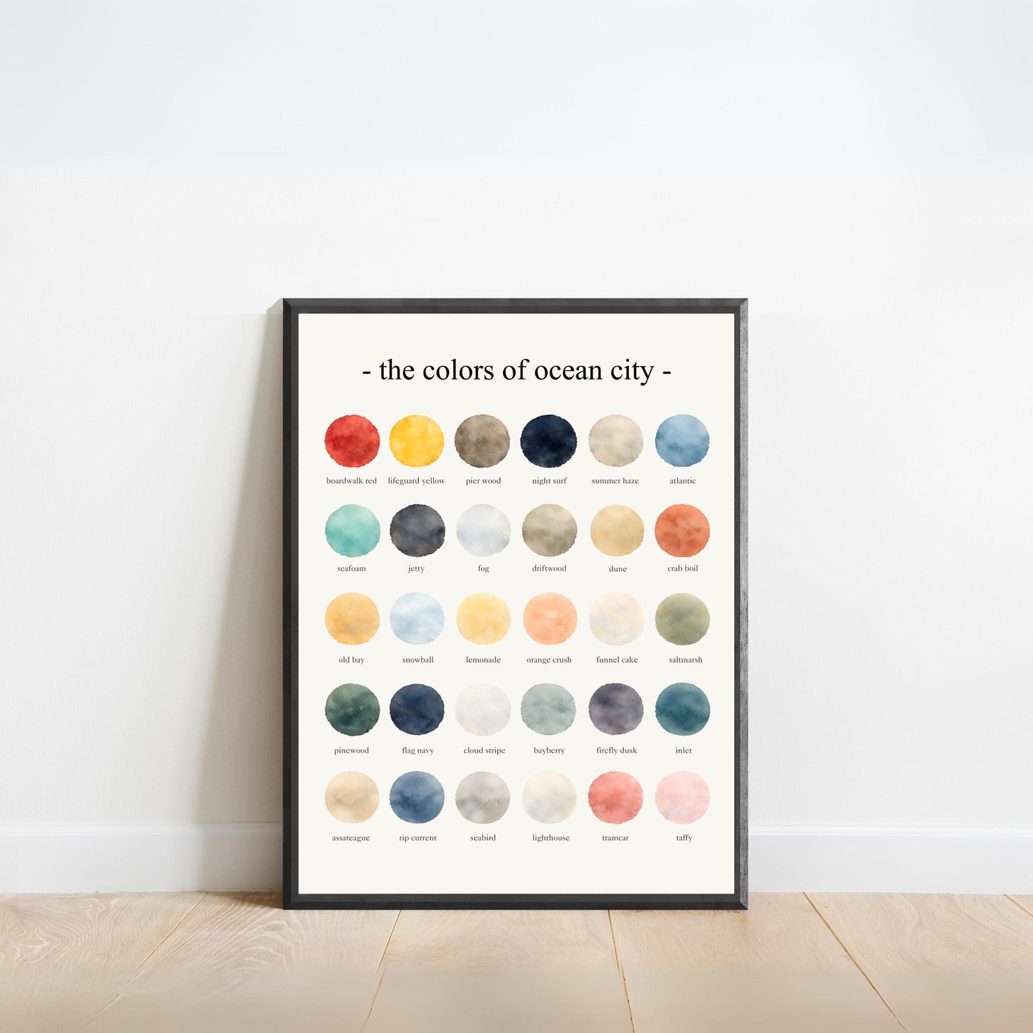 The Colors of Ocean City – Watercolor