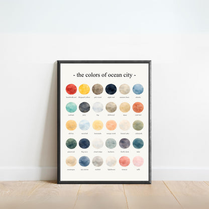 The Colors of Ocean City – Watercolor
