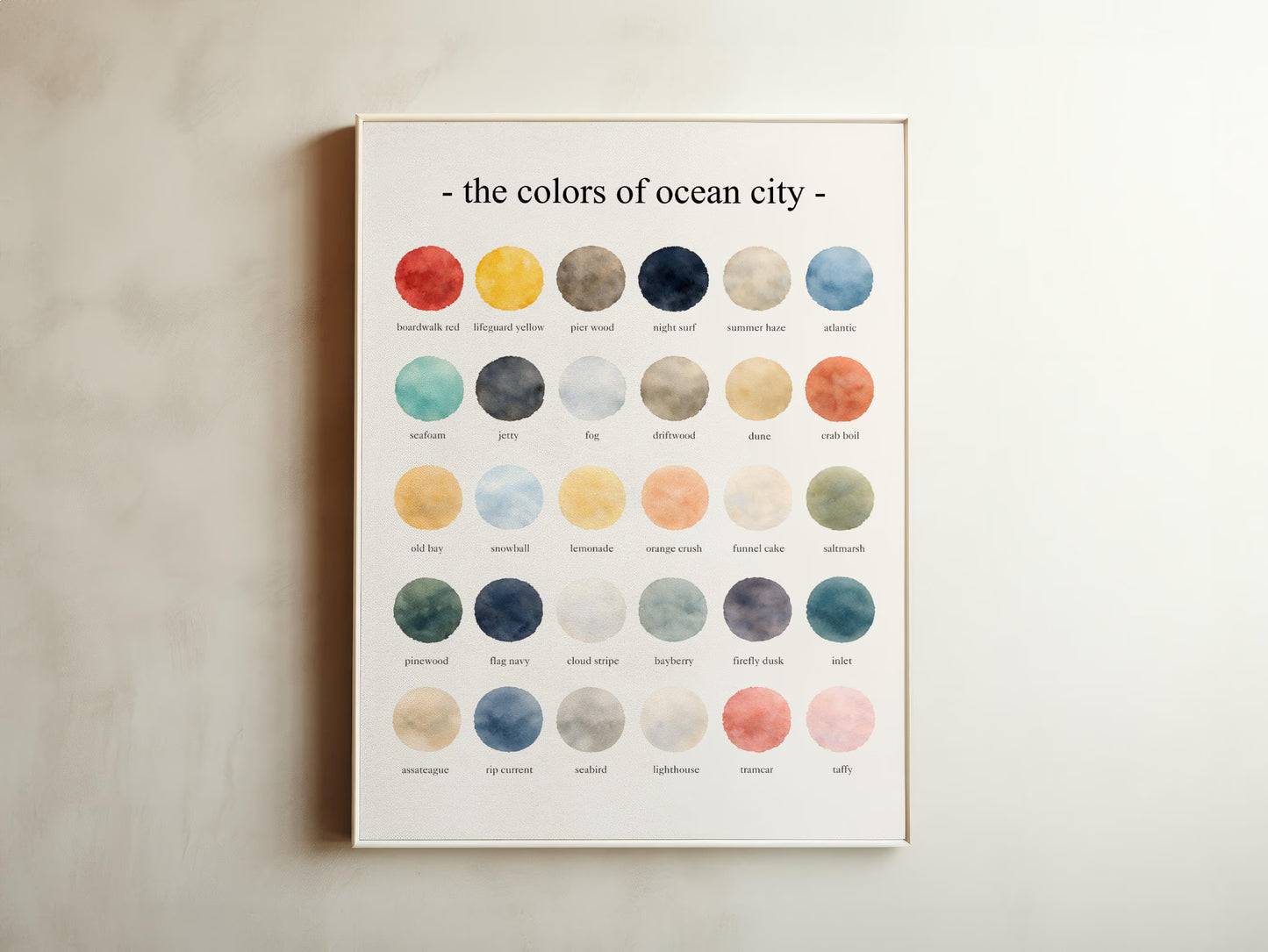 The Colors of Ocean City – Watercolor