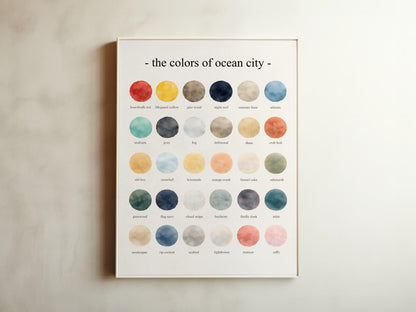 The Colors of Ocean City – Watercolor