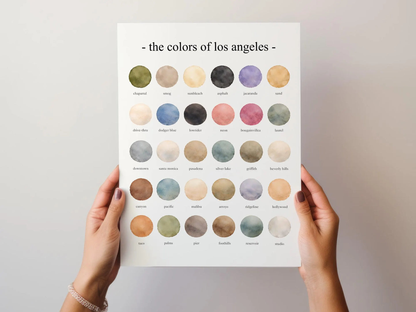 The Colors of Los Angeles – Watercolor