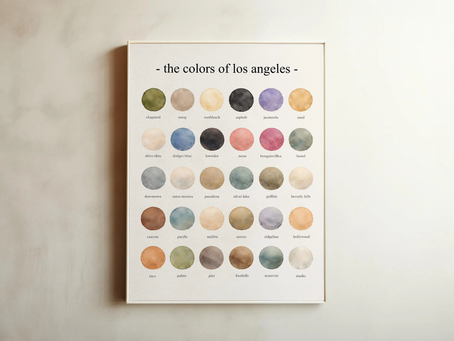 The Colors of Los Angeles – Watercolor