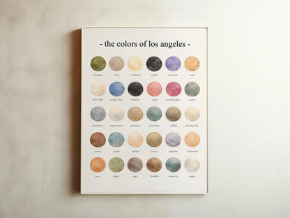 The Colors of Los Angeles – Watercolor