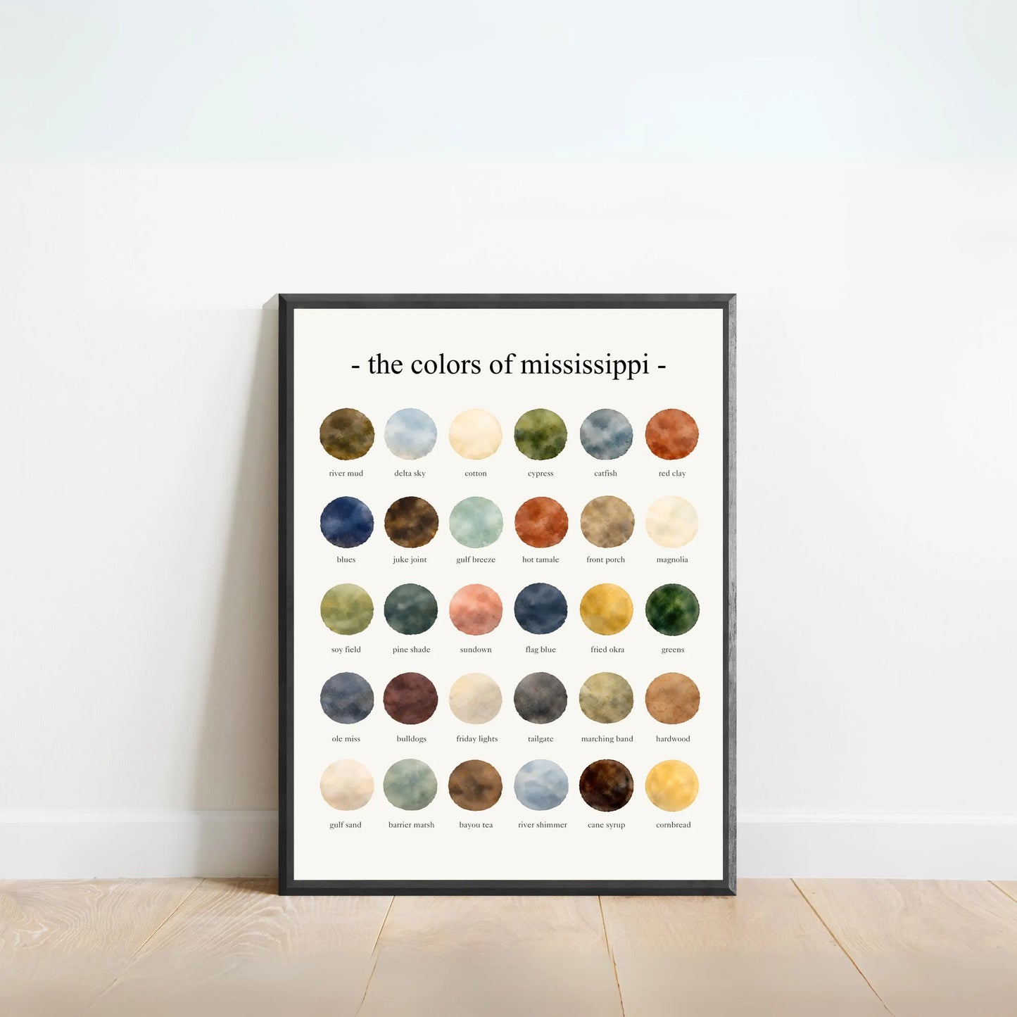 The Colors of Mississippi - Watercolor Print
