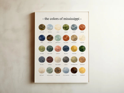 The Colors of Mississippi - Watercolor Print