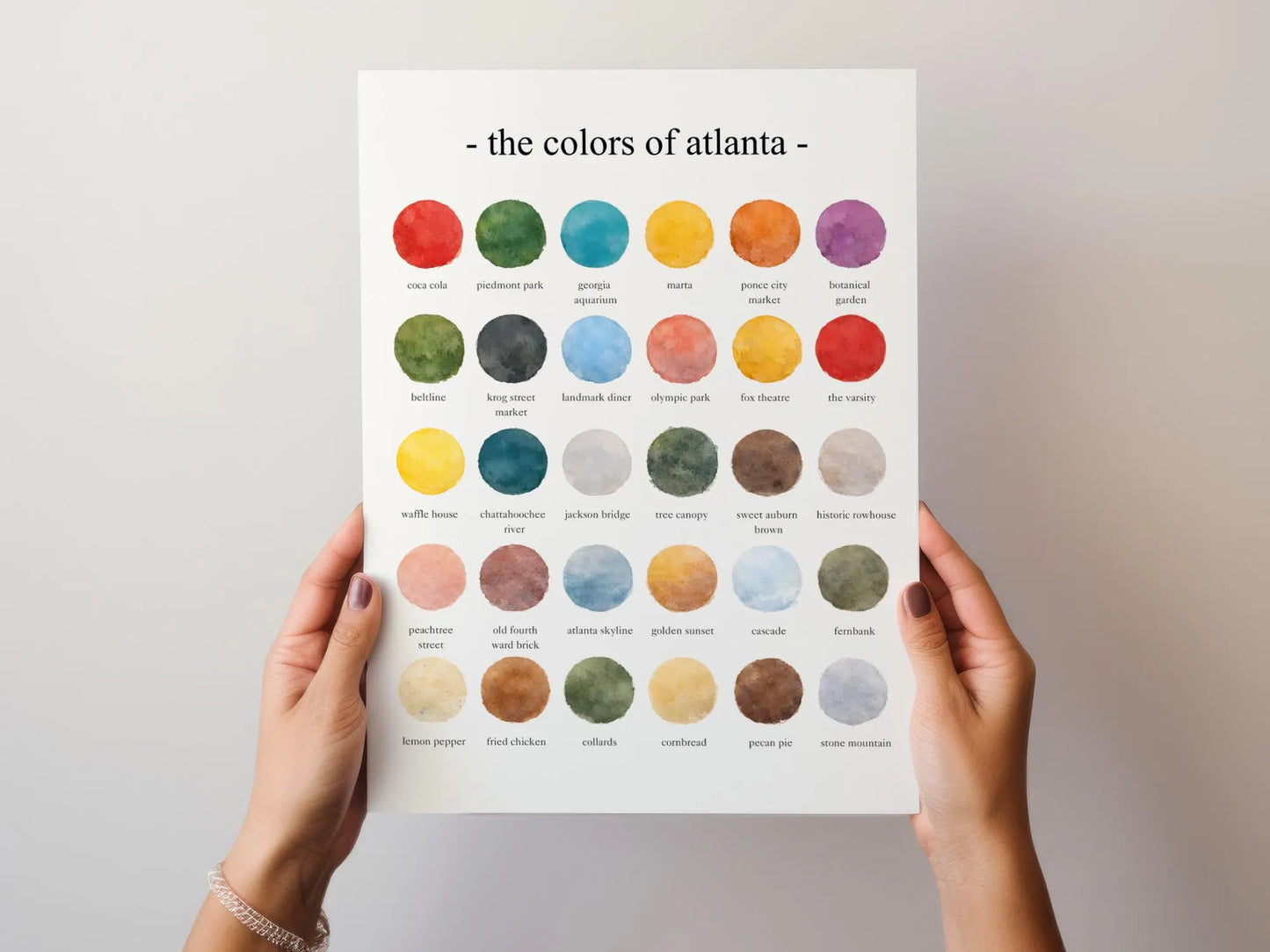 The Colors of Atlanta  – Watercolor