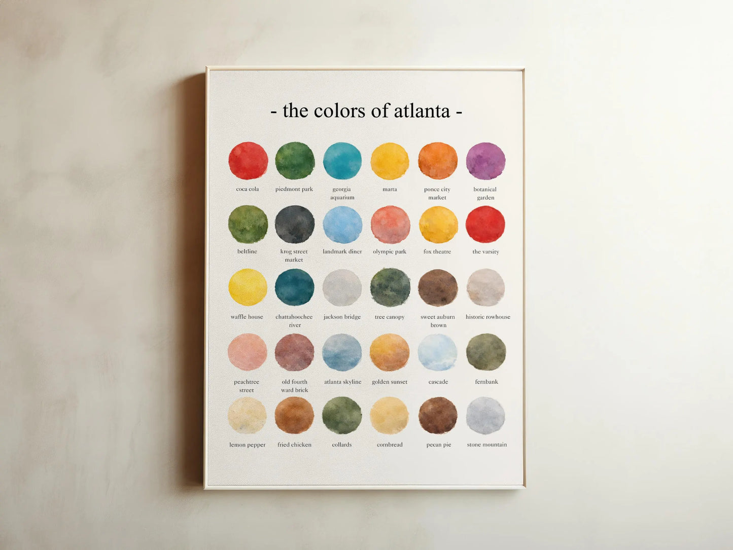 The Colors of Atlanta  – Watercolor