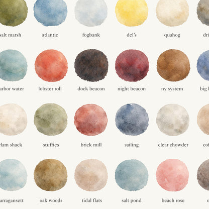 The Colors of Rhode Island - Watercolor Print