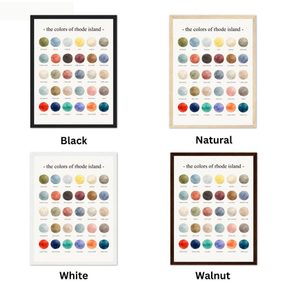 The Colors of Rhode Island - Watercolor Print