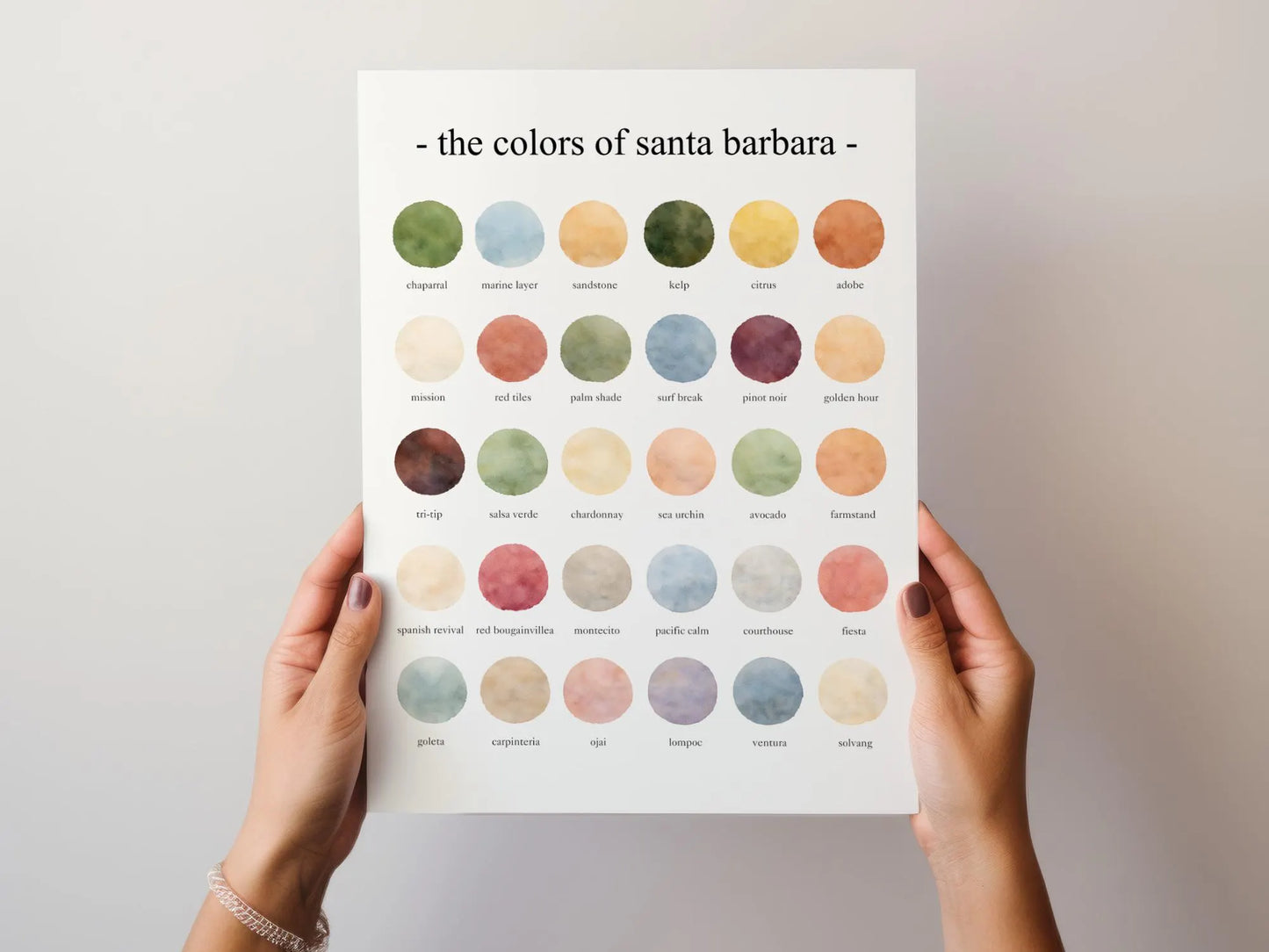 The Colors of Santa Barbara – Watercolor