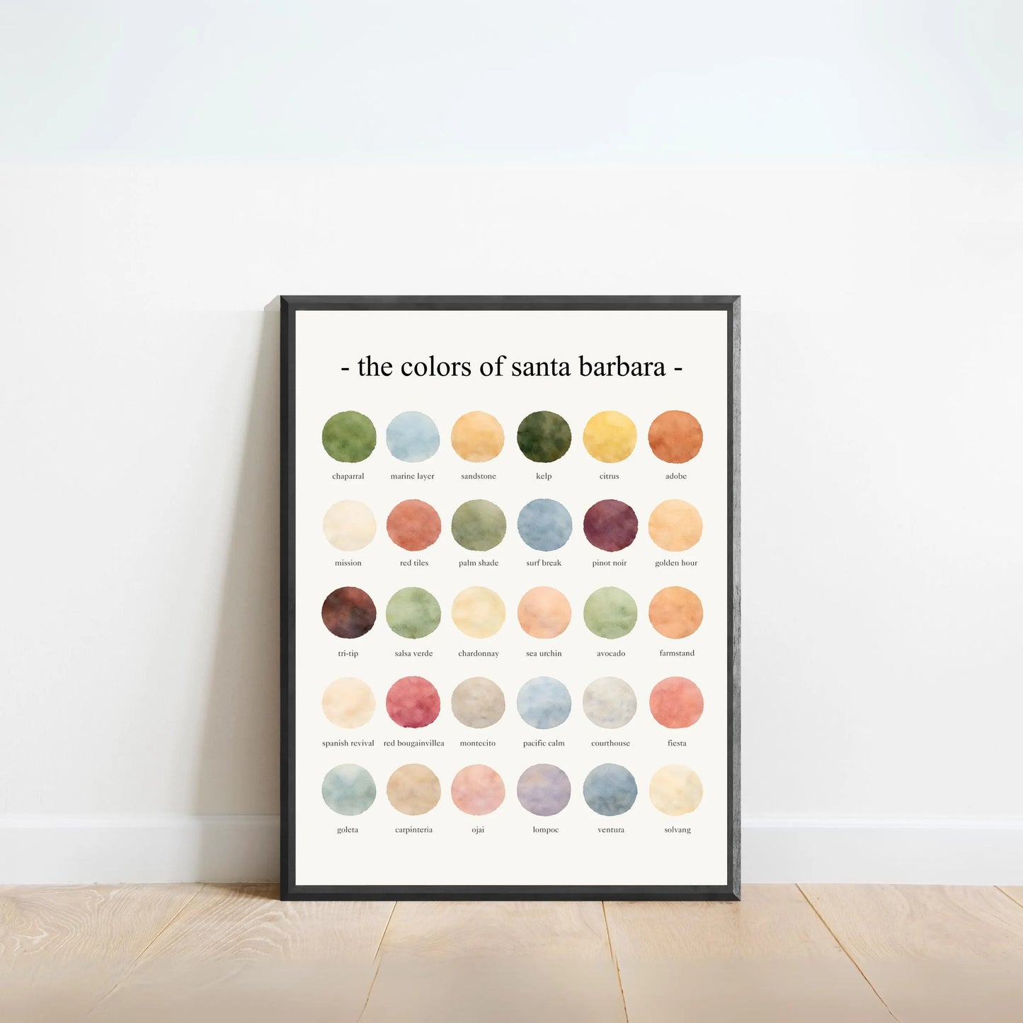The Colors of Santa Barbara – Watercolor