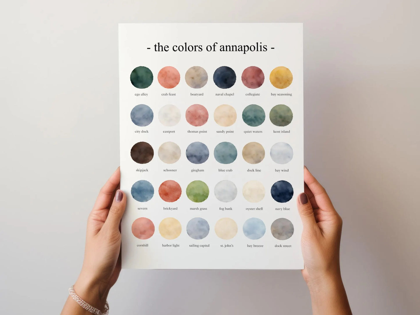 The Colors of Annapolis – Watercolor Print