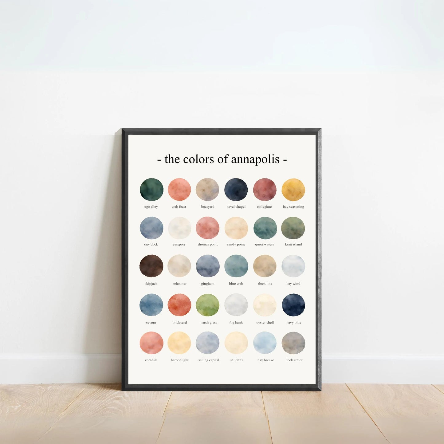 The Colors of Annapolis – Watercolor Print