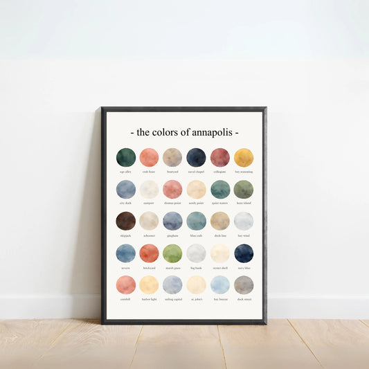 The Colors of Annapolis – Watercolor Print