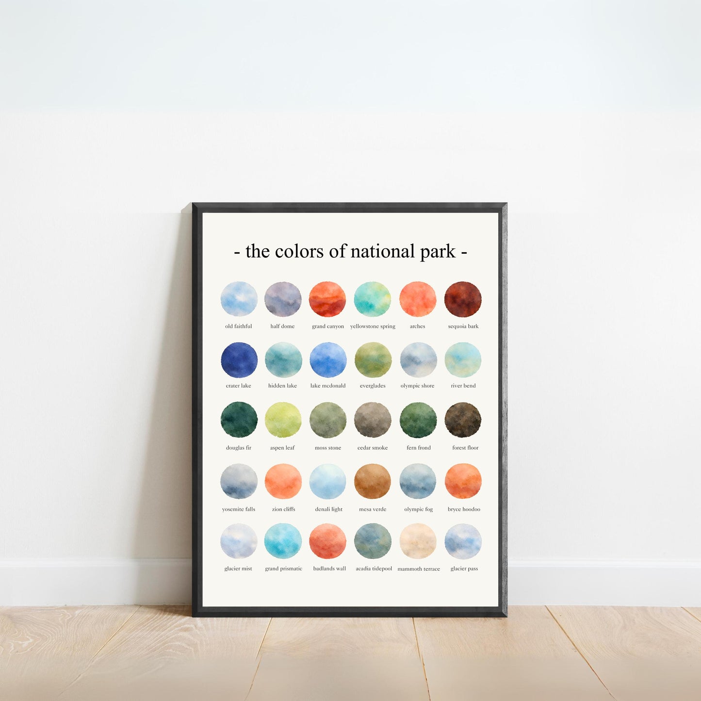 The Colors of National Park – Watercolor