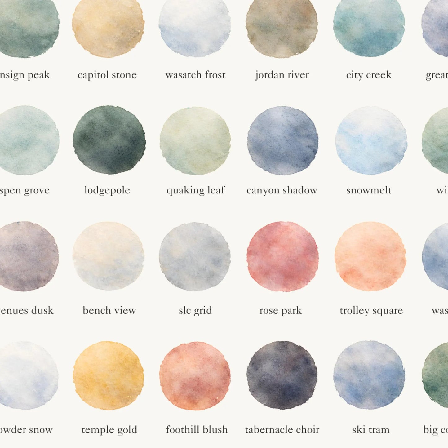 The Colors of Salt Lake City – Watercolor