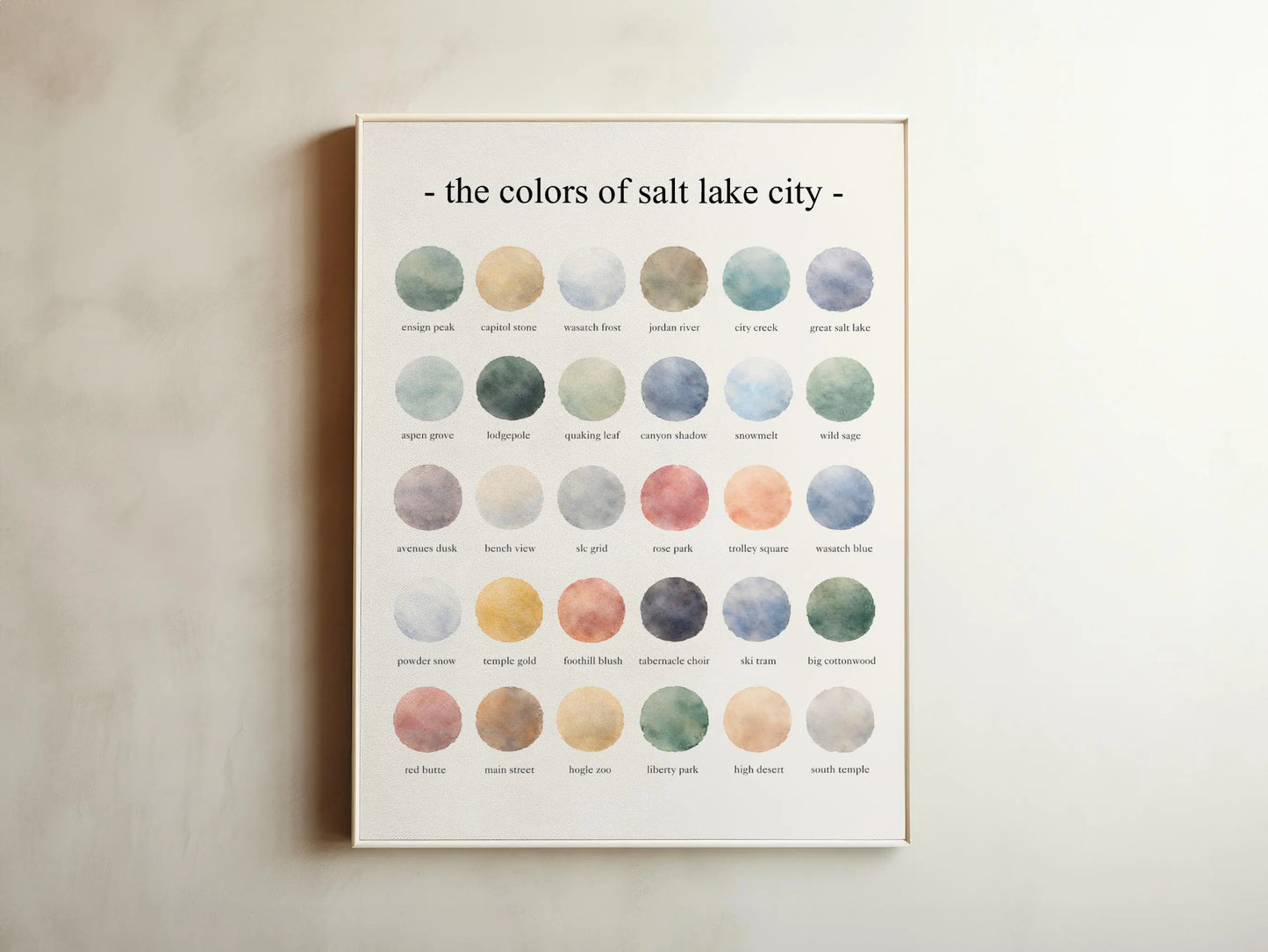 The Colors of Salt Lake City – Watercolor