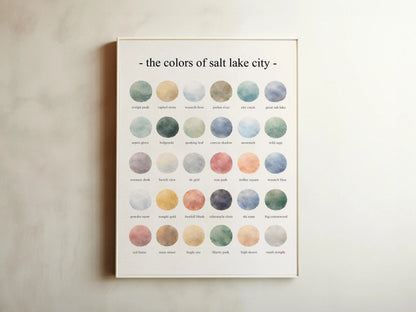 The Colors of Salt Lake City – Watercolor