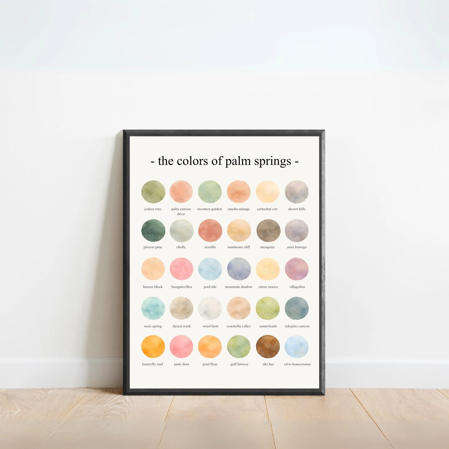 The Colors of Palm Springs – Watercolor