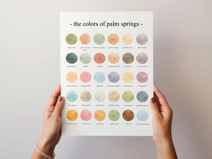The Colors of Palm Springs – Watercolor
