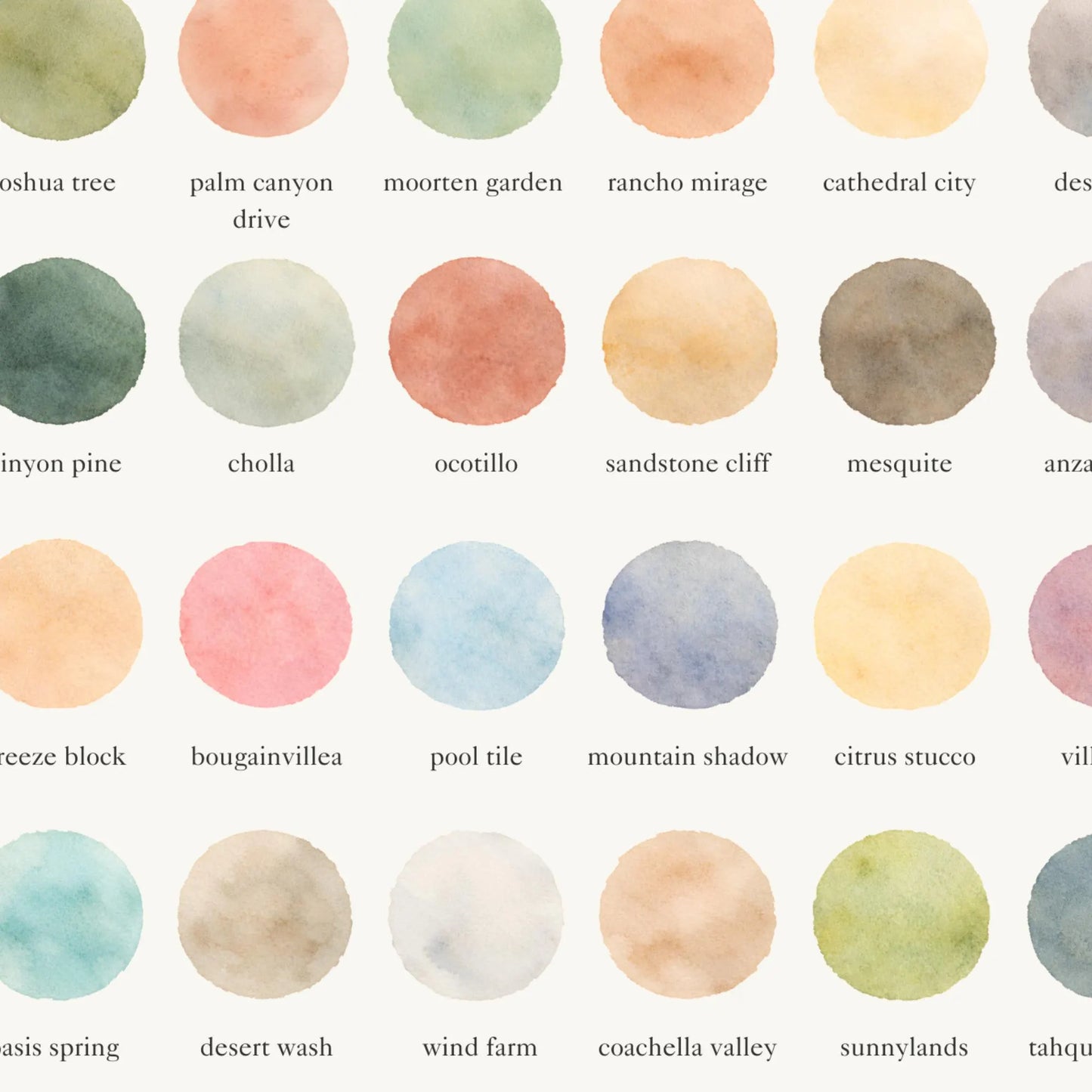The Colors of Palm Springs – Watercolor